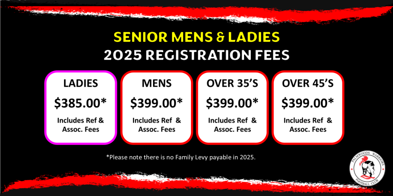 2025 SENIOR FEES